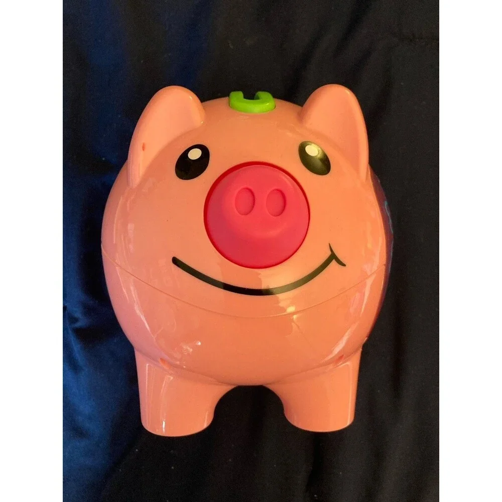 Fisher Price Laugh Learn Smart Stages Musical Piggy Bank | Includes 9 Coins